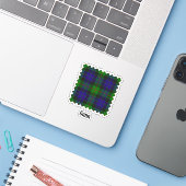 Clan Gunn Tartan Sticker (Laptop mit iPhone)