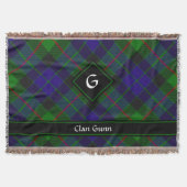 Clan Gunn Tartan Throw Blanket Decke (Vorderseite)