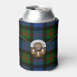 Clan Gunn Tartan und Sporran Dosenkühler