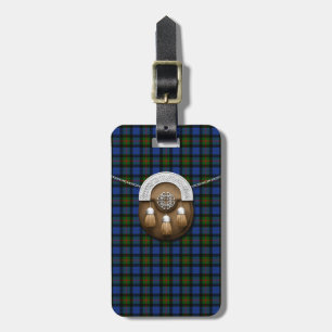 Clan-Gunn Tartan und Sporran Gepäckanhänger