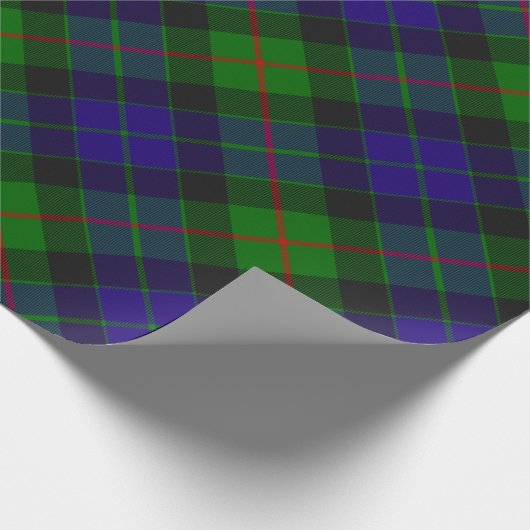 Clan Gunn Tartan Wrapping Paper Geschenkpapier (Ecke)