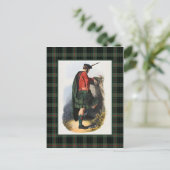 Clan Gunn Vintag Illustration Tartan Frame Postkarte (Stehend Vorderseite)