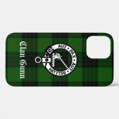 Clan Gunn Wappen Abzeichen und Tartan Case-Mate iPhone Hülle (Rückseite (Horizontal))