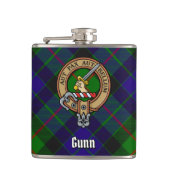 Clan Gunn Wappen Flask Flachmann (Vorderseite)