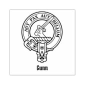 Clan Gunn Wappen Rubber Briefmarke Gummistempel (Prägung)