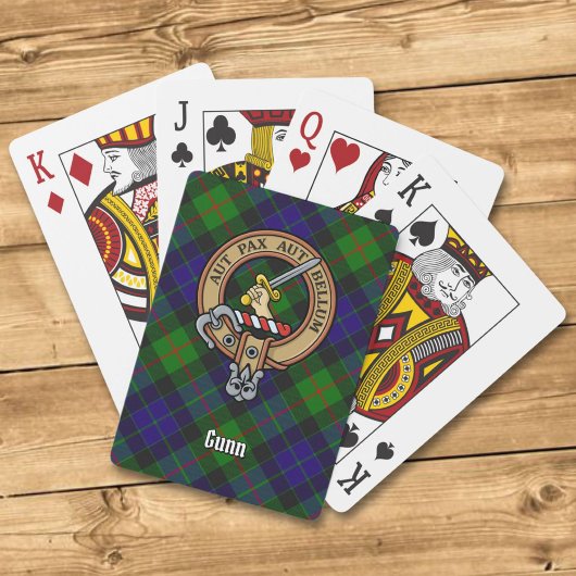 Clan Gunn Wappen Spielkarten