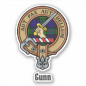 Clan Gunn Wappen Sticker (Vorderseite)