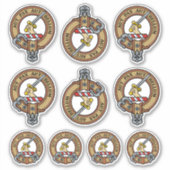 Clan Gunn Wappen Sticker Set (Vorderseite)