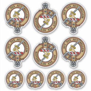Clan Gunn Wappen Sticker Set