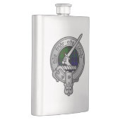 Clan Gunn Wappen & Tartan - Altnord Flachmann (Rechts)