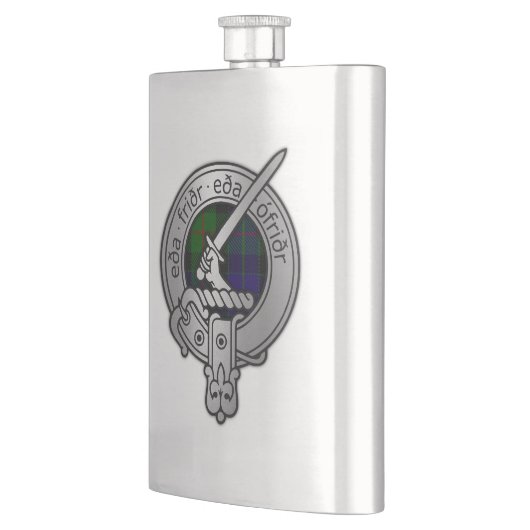 Clan Gunn Wappen & Tartan - Altnord Flachmann (Links)