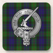Clan Gunn Wappen & Tartan - Altnord Getränkeuntersetzer (Vorderseite)