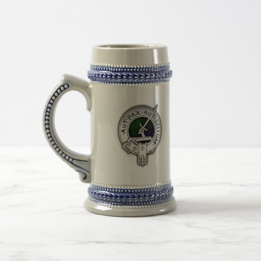 Clan Gunn Wappen & Tartan Bierglas (Links)