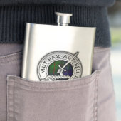 Clan Gunn Wappen & Tartan Flachmann (Beispiel)