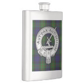 Clan Gunn Wappen & Tartan Flachmann (Rechts)