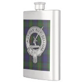 Clan Gunn Wappen & Tartan Flachmann (Links)