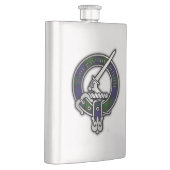 Clan Gunn Wappen & Tartan Flask Flachmann (Rechts)