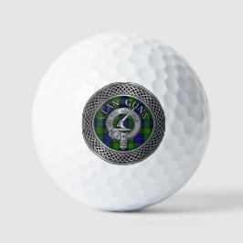 Clan Gunn Wappen & Tartan Knot Golf Balls Golfball