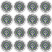 Clan Gunn Wappen & Tartan Knot Sticker (Vorderseite)