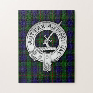 Clan Gunn Wappen & Tartan Puzzle