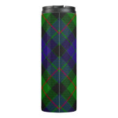 Clan Gunn Wappen über Tartan Thermosbecher (Rückseite)