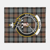 Clan Gunn Weathered Tartan Kariert Fleecedecke (Vorderseite (Horizontal))