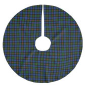 Clan-GunnTartan Polyester Weihnachtsbaumdecke (Vorderseite)