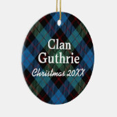 Clan Guthrie Scottish Tartan Keramikornament (Rechts)