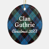 Clan Guthrie Scottish Tartan Keramikornament (Links)