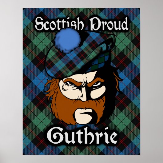 Clan Guthrie Scottish Tartan Poster (Vorne)