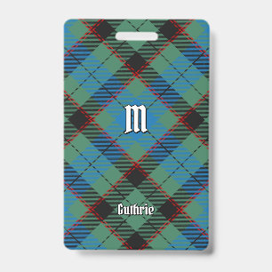 Clan Guthrie Tartan Ausweis