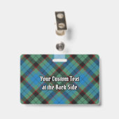Clan Guthrie Tartan Ausweis (Rückseite mit Clip)