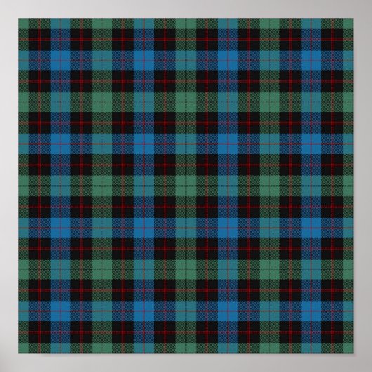 Clan Guthrie Tartan - Digitaler Download Poster (Vorne)