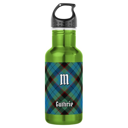 Clan Guthrie Tartan Edelstahlflasche (Vorderseite)