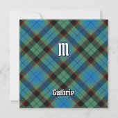 Clan Guthrie Tartan Einladung (Vorderseite)