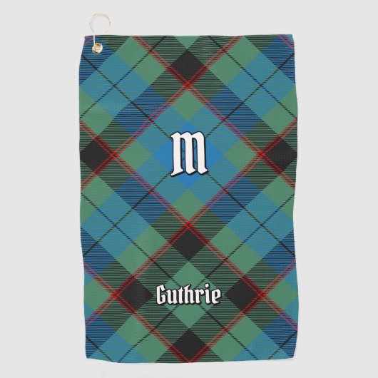 Clan Guthrie Tartan Golfhandtuch (Vorderseite)