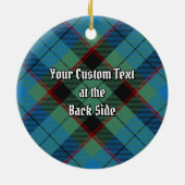 Clan Guthrie Tartan Keramik Ornament (Hinten)