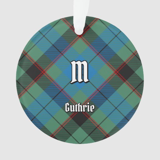 Clan Guthrie Tartan Ornament (Vorderseite)