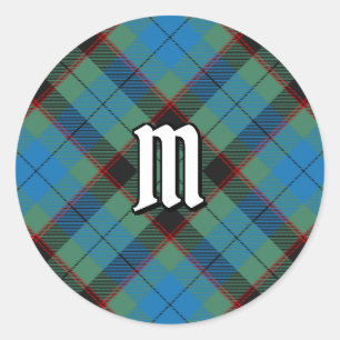 Clan Guthrie Tartan Runder Aufkleber