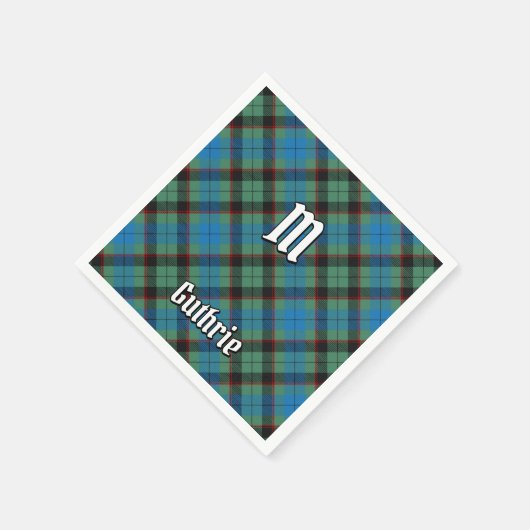 Clan Guthrie Tartan Serviette (Ecke)