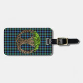 Clan Guthrie Tartan und keltischer Baum des Lebens Gepäckanhänger (Vorderseite horizontal)