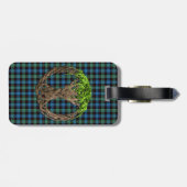 Clan Guthrie Tartan und keltischer Baum des Lebens Gepäckanhänger (Rückseite horizontal)