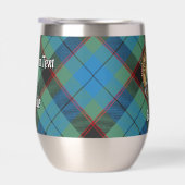 Clan Guthrie Wappen über Tartan (Rechts)