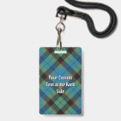 Clan Guthrie Wappen über Tartan Ausweis (Rückseite mit Lanyard)
