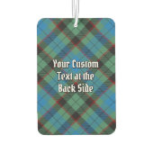 Clan Guthrie Wappen über Tartan Autolufterfrischer (Rückseite)