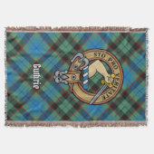 Clan Guthrie-Wappen über Tartan Decke (Vorderseite)