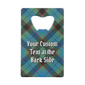 Clan Guthrie Wappen über Tartan Geldbeutel Flaschenöffner (Rückseite)