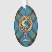 Clan Guthrie Wappen über Tartan Ornament (Vorderseite)
