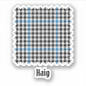 Clan Haig Check Karomuster Aufkleber (Vorderseite)