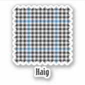 Clan Haig Check Tartan Aufkleber (Vorderseite)